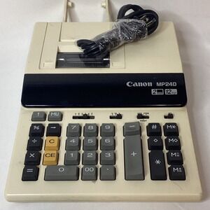 Canon MP24D 2 Color 12 Digit Printing Calculator Vintage‎ Office Business